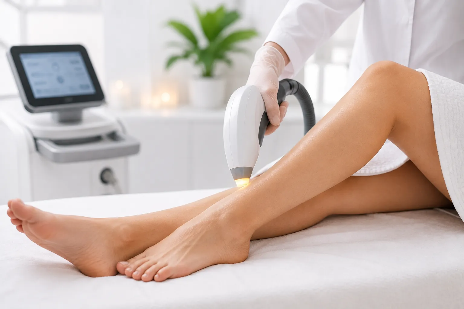 Laser hair reduction treatment